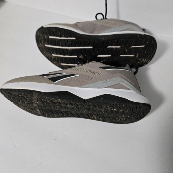 Reebok Nanoflex Comfort Foottbed Ortholite Tan & Black Womens 7 Sneakers - Picture 7 of 9